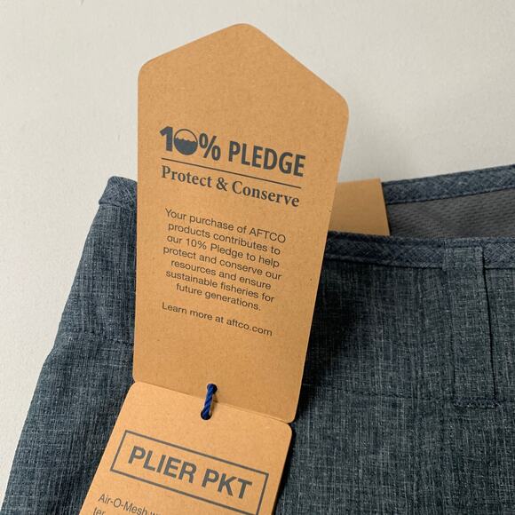 Aftco Men Diffuse Fishing Shorts 28 Blue Diffuse Navy M105 Cargo AFTech 7.5 - Picture 5 of 12